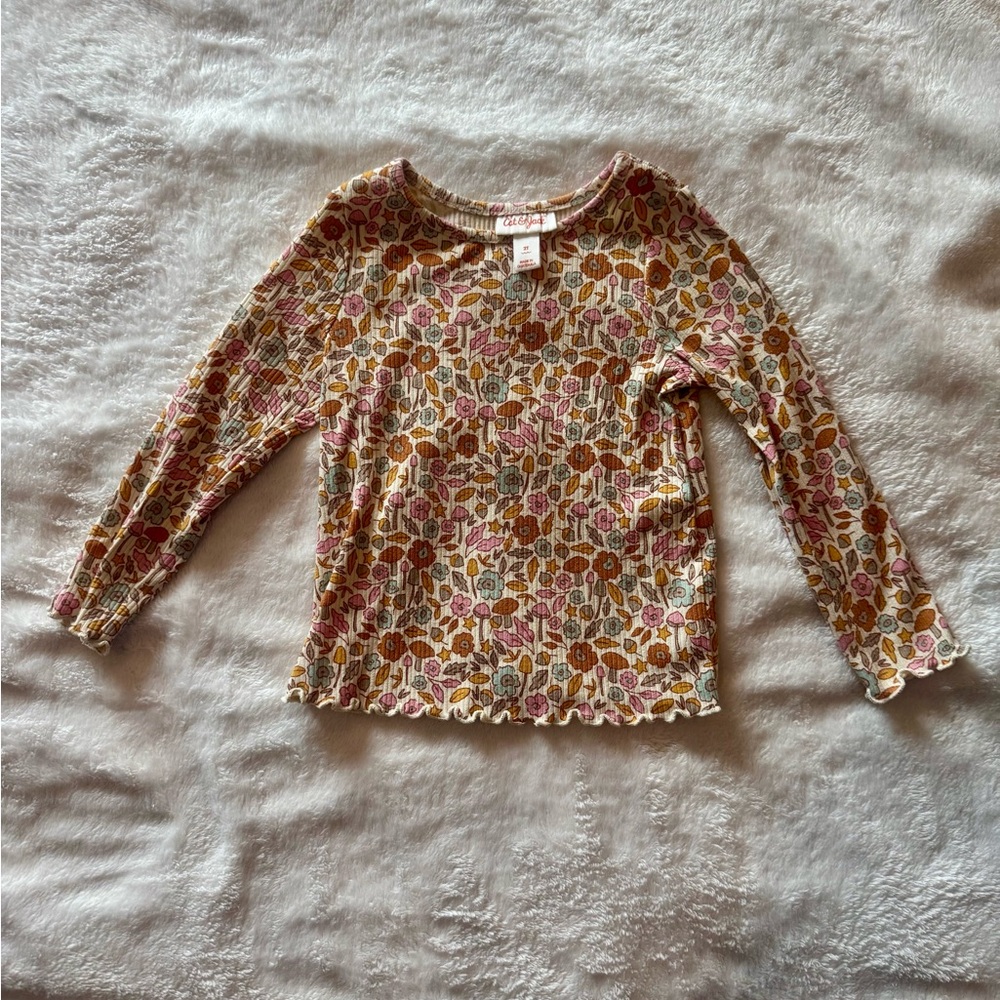 Cat & Jack Multicolor Floral Long Sleeve Tee